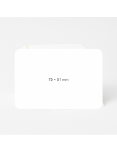 Pašlīmējošās etiķetes 75x51 mm. Polipropilēns. Pastiprināta līmviela.