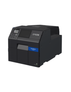 Epson ColorWorks C6000 Series colour label printer, 112 mm media, 85 mm/s, cutter, Ethernet, USB, black