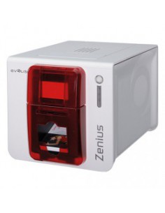 Plastmasas karšu printeris Evolis Zenius Expert, single sided, 12 dots/mm (300 dpi), USB, Ethernet, red