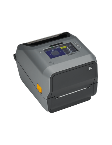 Zebra ZD621d, 8 dots/mm (203 dpi), cutter, disp. (colour), RTC, USB, USB Host, RS232, BT, Ethernet, Wi-Fi, grey