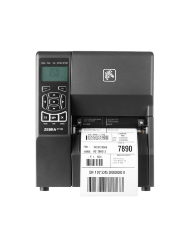 Zebra ZT231, 8 dots/mm (203 dpi), peeler, LTU, display, EPL, ZPL, ZPLII, USB, USB Host, RS232, BT (BLE), Ethernet