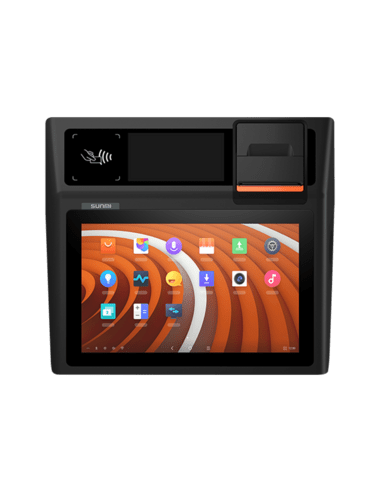 Sunmi D2 Mini, 4G, NFC, 25,7cm (10,1''), CD, Android, black, orange