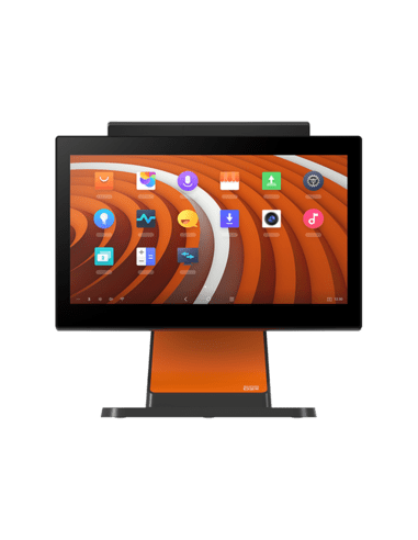 SUNMI D2s LITE, 39.6 cm (15,6''), Full HD, CD, USB, BT, Ethernet, Wi-Fi, Android, black, orange