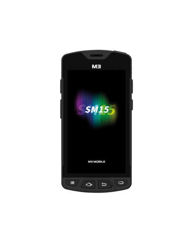 M3 Mobile SM15, 2D, MR, SE4750, 12.7 cm (5), Full HD, GPS, BT (BLE), Wi-Fi, 4G, NFC, Android, GMS, ext. bat.