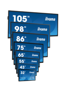 iiyama ProLite TF6539AS-B1AG, 24/7, 164cm (64,6), Projected Capacitive, 4K, USB, RS232, Ethernet, Android, kit (USB)